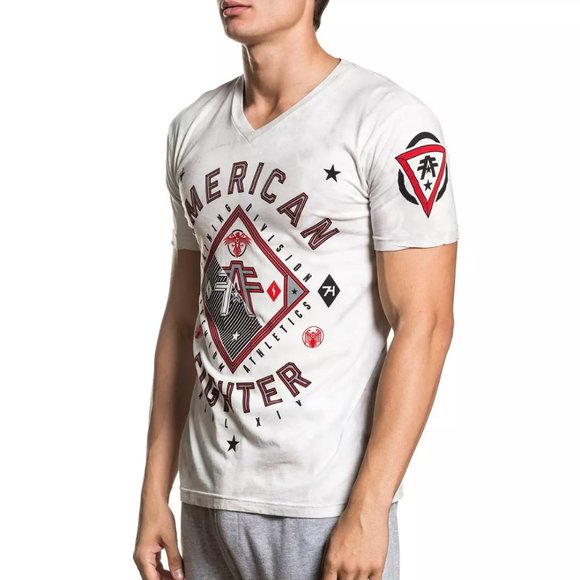 AMERICAN FIGHTER GARDNER Men's T-Shirt S/S Biker M - Picture 7 of 10